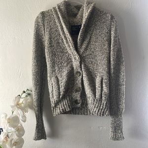 American Eagle Outfitters Gray Button Down Cardigan Sweater Medium